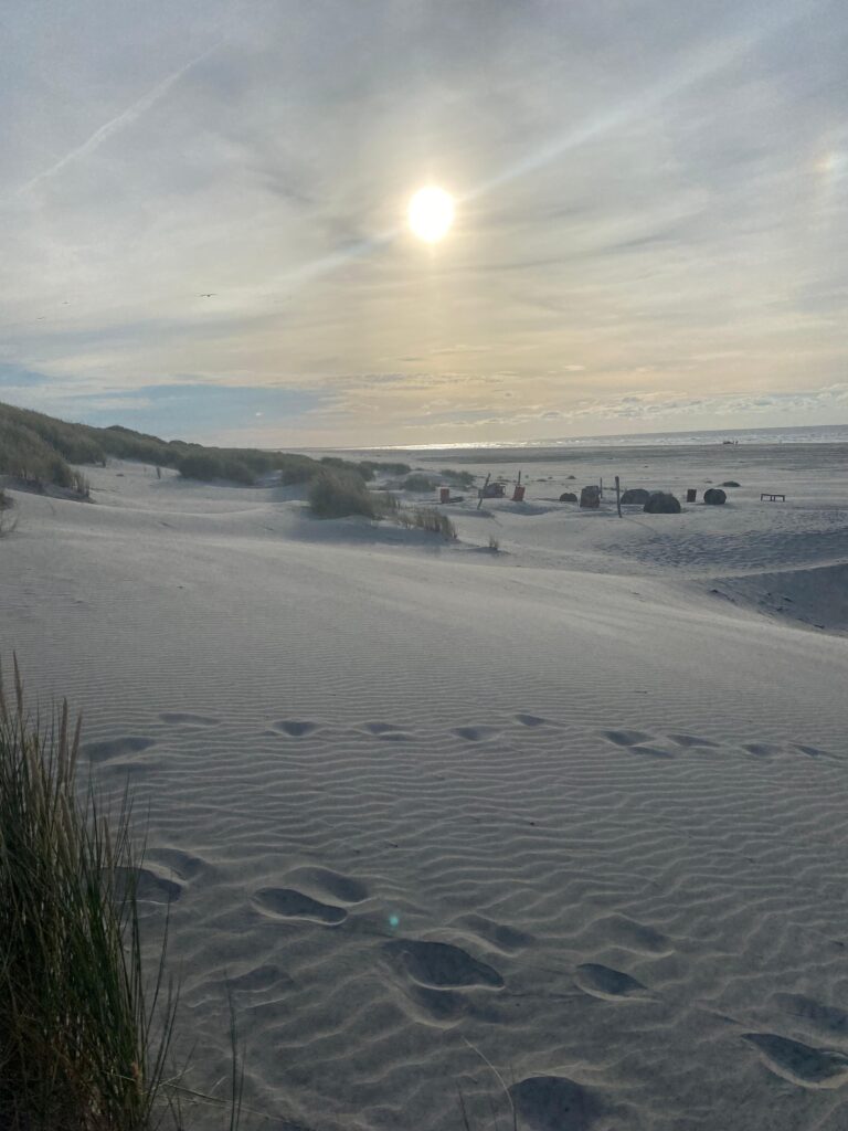 Foto van het strand van Vlieland, bij Kite Club Vlieland